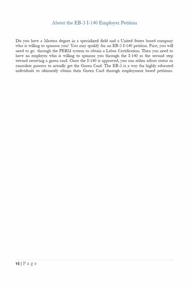 Rocket Immigration Petitions Immigration Visa EB-3 I-140 Employer Petition